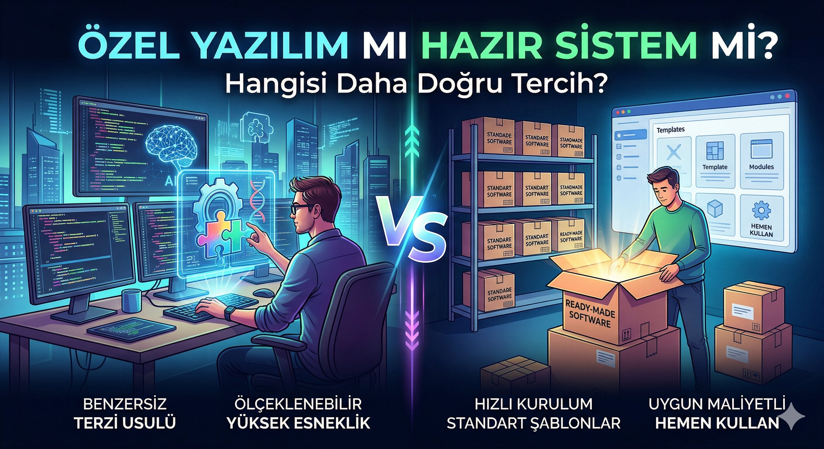 Özel Yazılım mı Hazır Sistem mi? Hangisi Daha Doğru Tercih?
